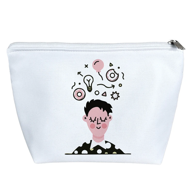 کیف لوازم آرایش دخترانه خندالو مدل نوجوان در حال فکر کد 5119