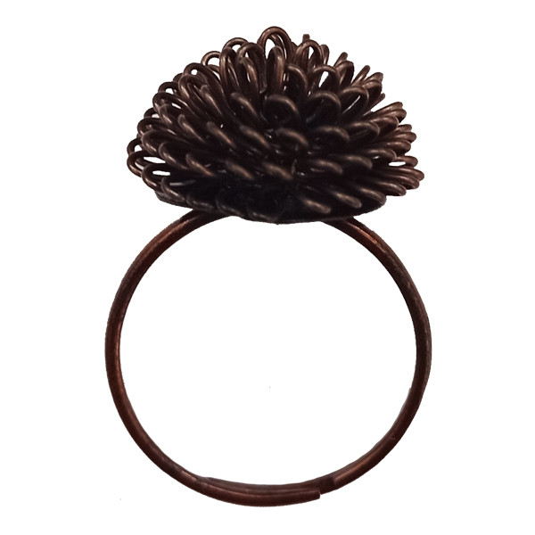 انگشتر دخترانه مدل گل کد 75