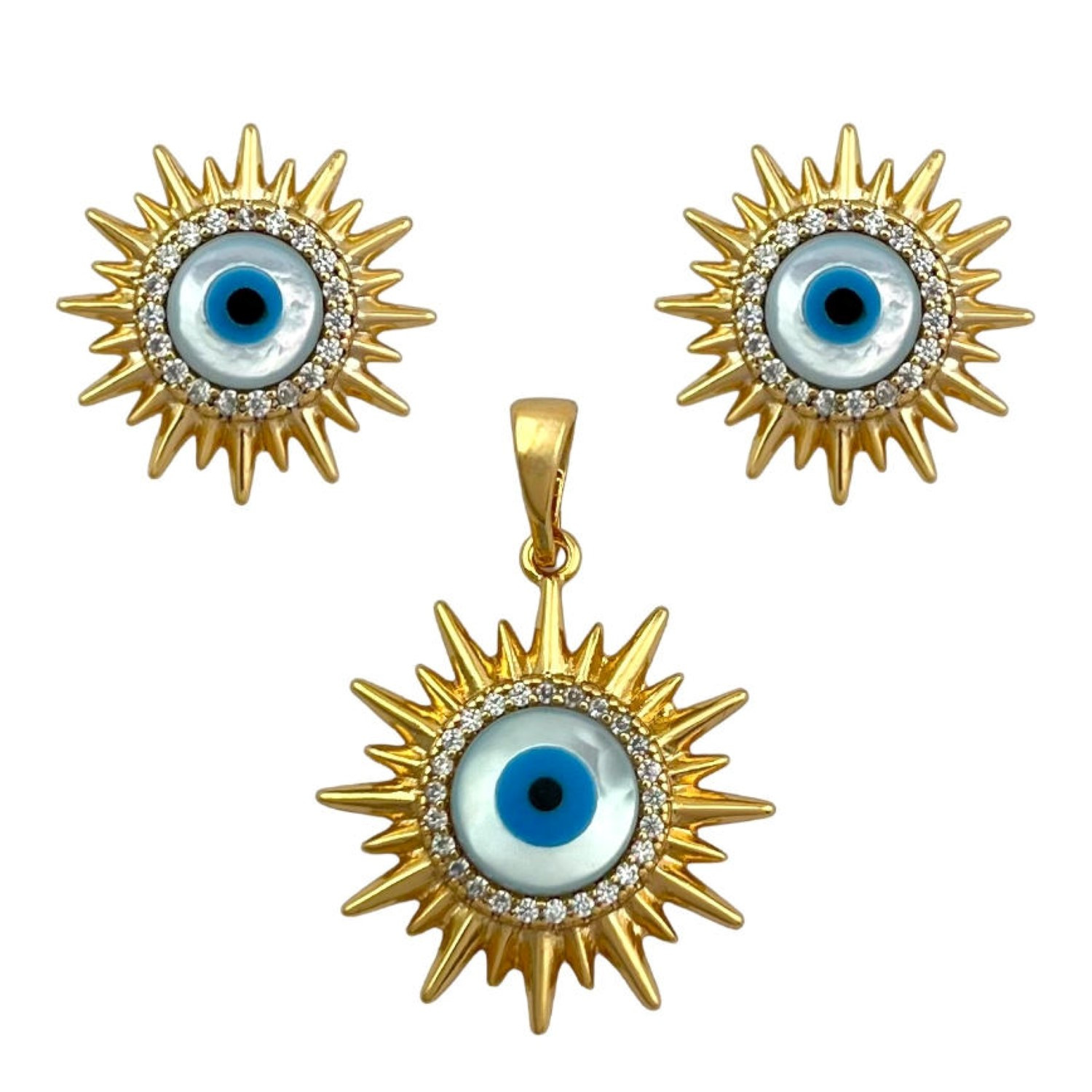 نیم ست زنانه ژوپینگ مدل چشم کد M4153 نیم ست زنانه ژوپینگ مدل چشم کد M4153