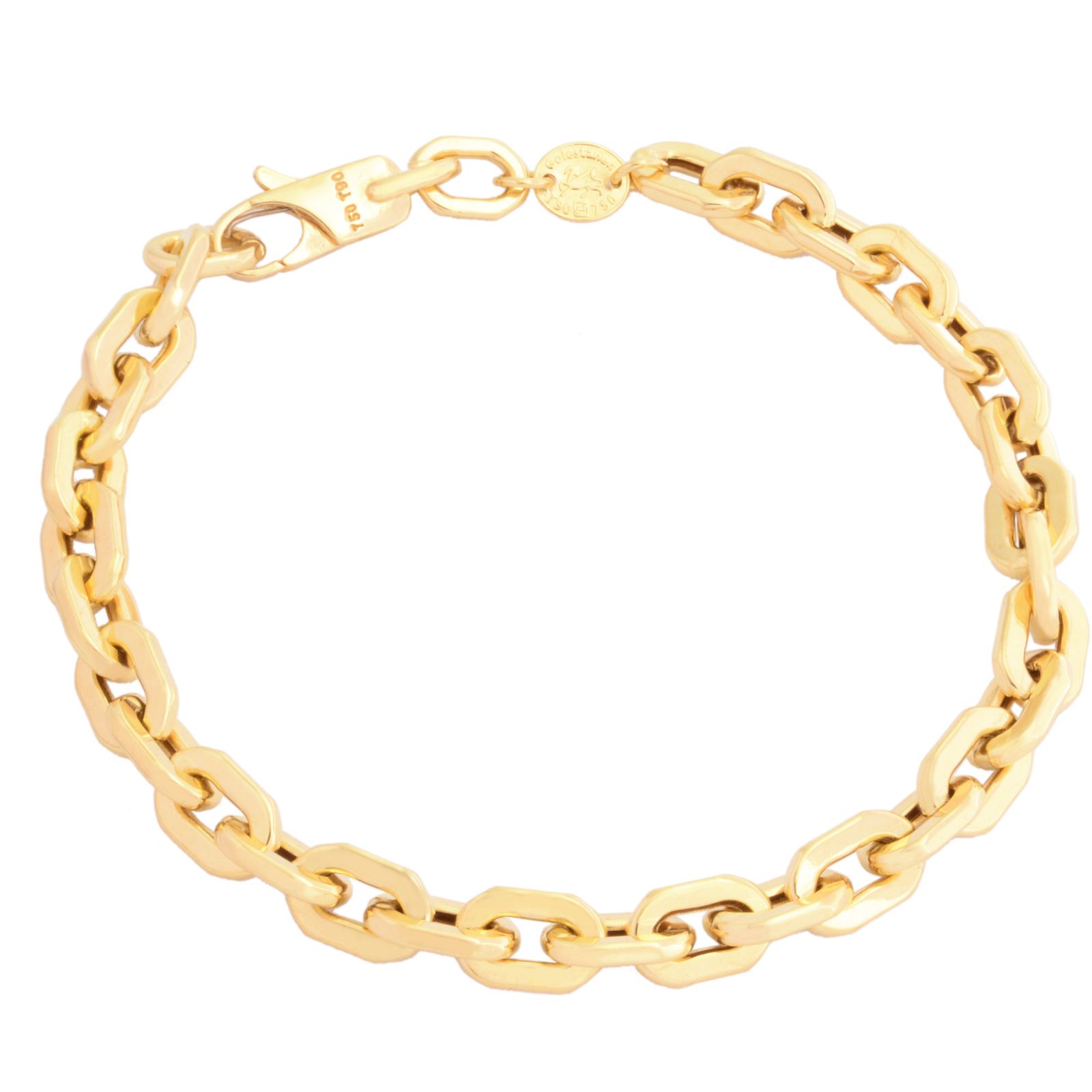 دستبند طلا 18 عیار زنانه طلای مستجابی مدل گلستانه  کد M14