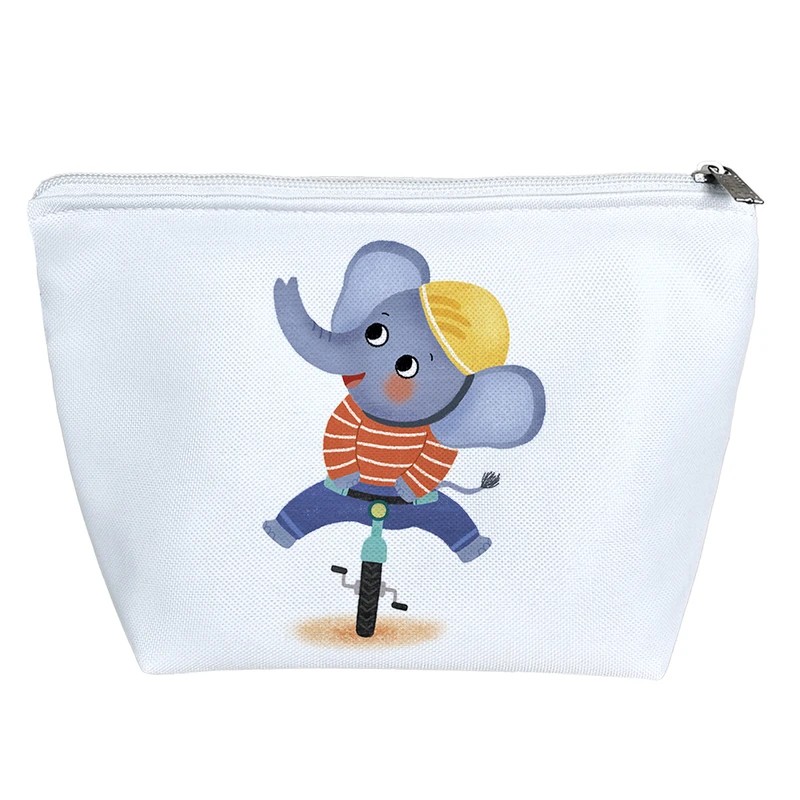 کیف لوازم آرایش دخترانه خندالو مدل فیل دوچرخه سوار کد H1194