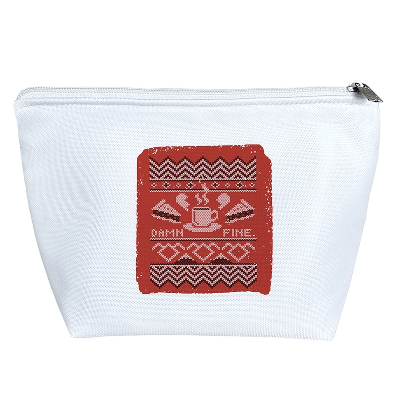 کیف لوازم آرایش دخترانه خندالو مدل قهوه روی فرش  کد 5051