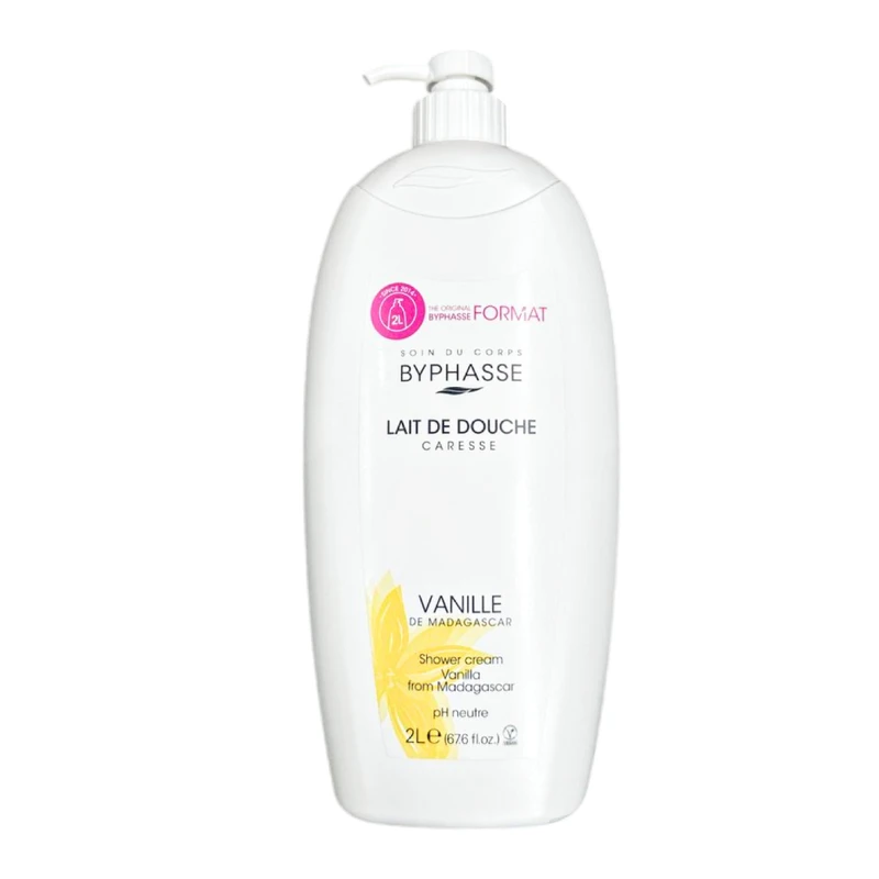 کرم شستشو بدن بایفس مدل VANILLE با رایحه وانیل مناسب برای انواع پوست حجم 2000 میلی لیتر