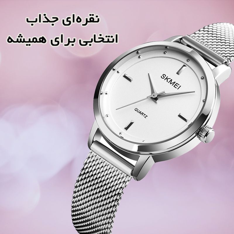 ساعت مچی عقربه ای زنانه اسکمی مدل 1528 SI -  - 6