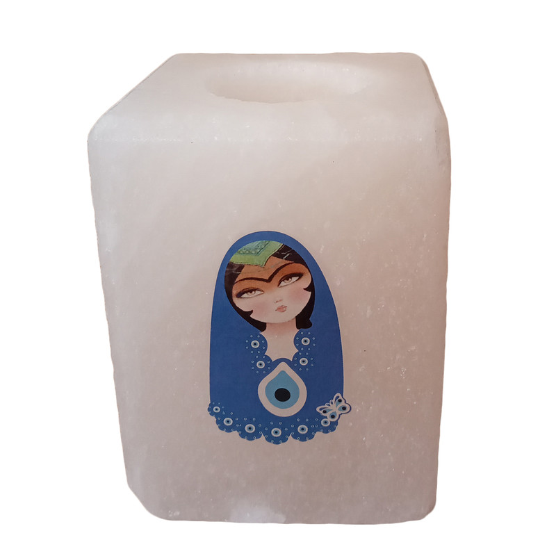 جاشمعی سنگ نمک طرح چشم زخم کد M02