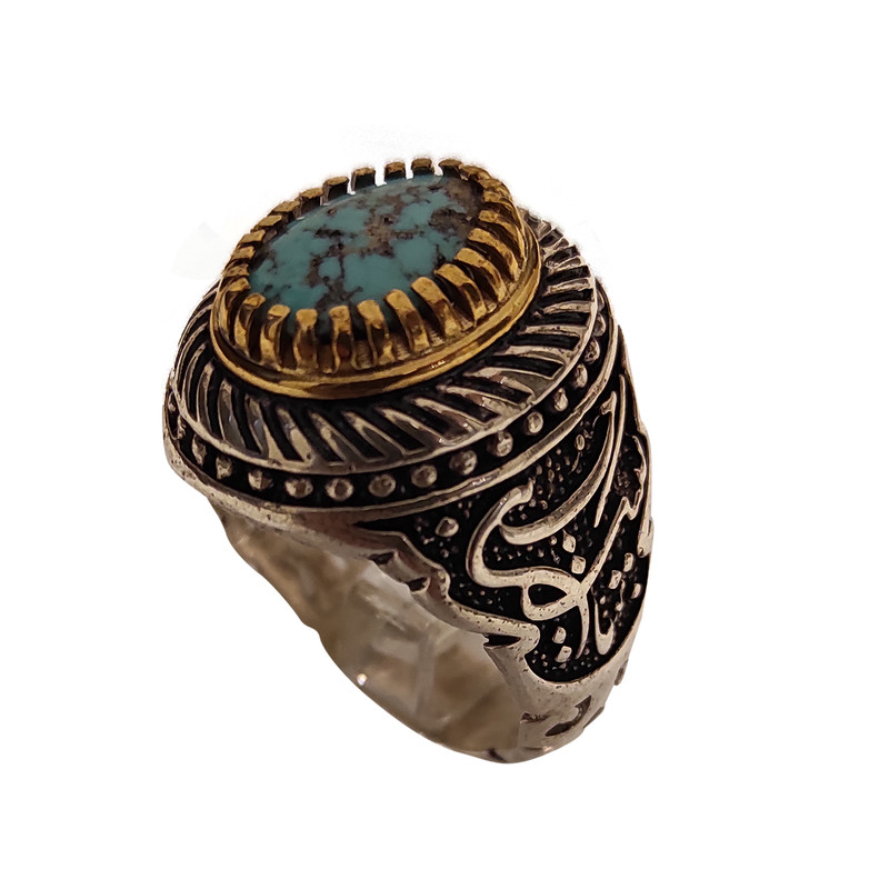 انگشتر نقره مردانه مدل 0650