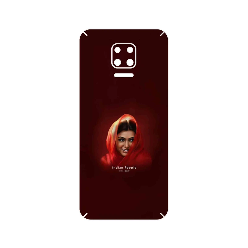 برچسب پوششی ماهوت مدل Portrait of an Indian Woman مناسب برای گوشی موبایل شیائومی Redmi Note 9S