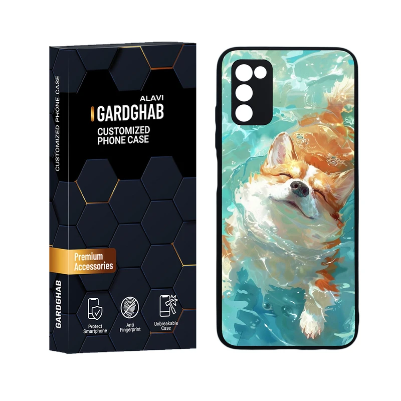کاور گارد قاب علوی دورژله ای مدل حیوانات مناسب برای گوشی موبایل سامسونگ Galaxy A03s