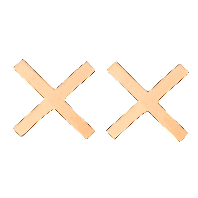 گوشواره طلا 18 عیار زنانه کرابو طرح ایکس مدل Kr5055 گوشواره طلا 18 عیار زنانه کرابو طرح ایکس مدل Kr5055