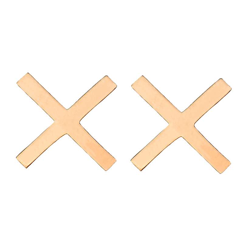 گوشواره طلا 18 عیار زنانه کرابو طرح ایکس مدل Kr5055 گوشواره طلا 18 عیار زنانه کرابو طرح ایکس مدل Kr5055