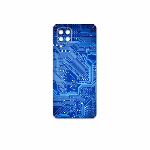 MAHOOT Blue-Printed-Circuit-Board Cover Sticker for Samsung Galaxy M32