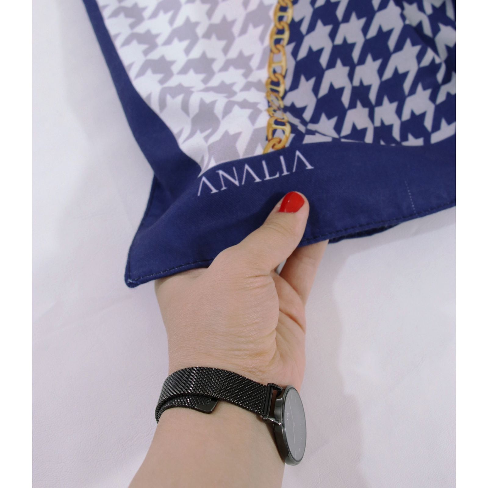 شال زنانه مدل موهر طرح پیچازی کد 2762 - - 36