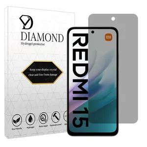 Diamond Tough model privacy screen protector suitable for Xiaomi Redmi 15 4G mobile phone