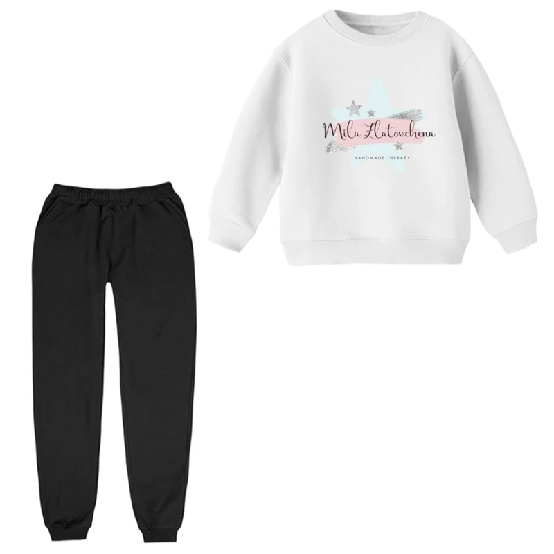 ست سویشرت و شلوار راحتی بچگانه مدل ستاره 