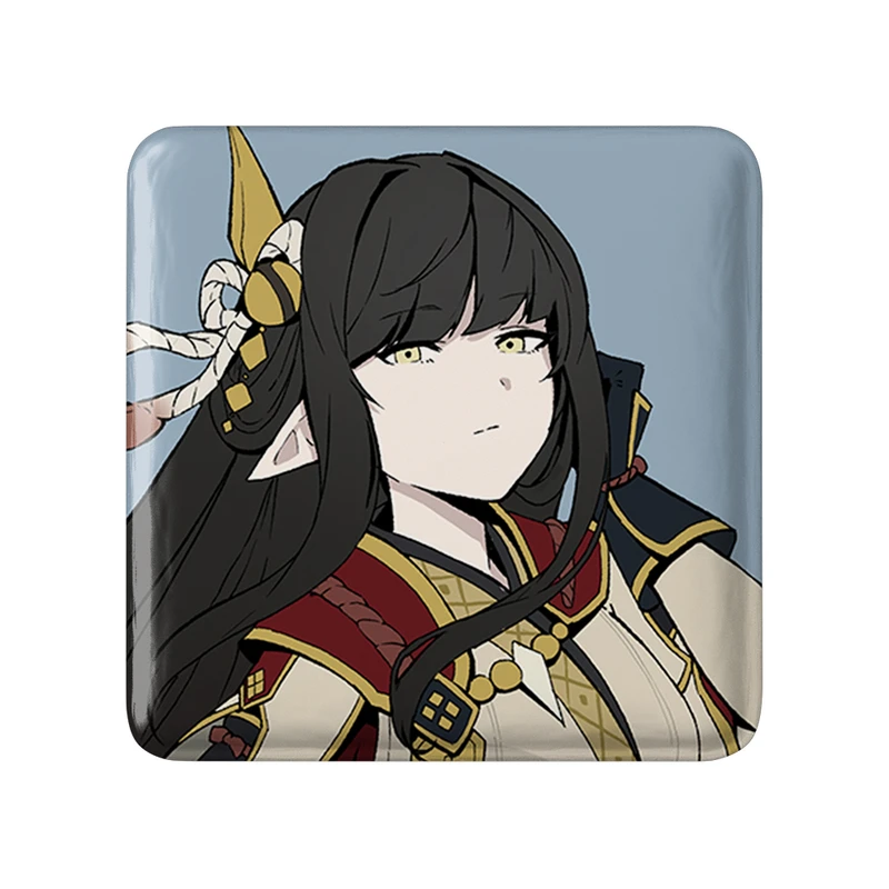 مگنت خندالو طرح بازی شکارچی هیولا (Monster Hunter) مدل مربعی کد 33241