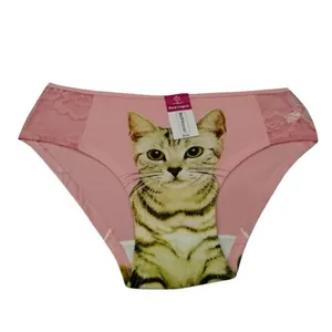 شورت زنانه مدل گربه رنگ صورتی