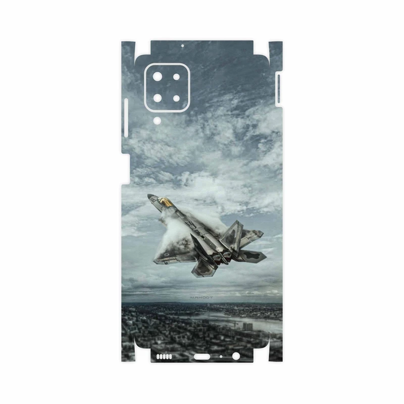 برچسب پوششی ماهوت مدل F-22-Raptor-FullSkin مناسب برای گوشی موبایل سامسونگ Galaxy M12