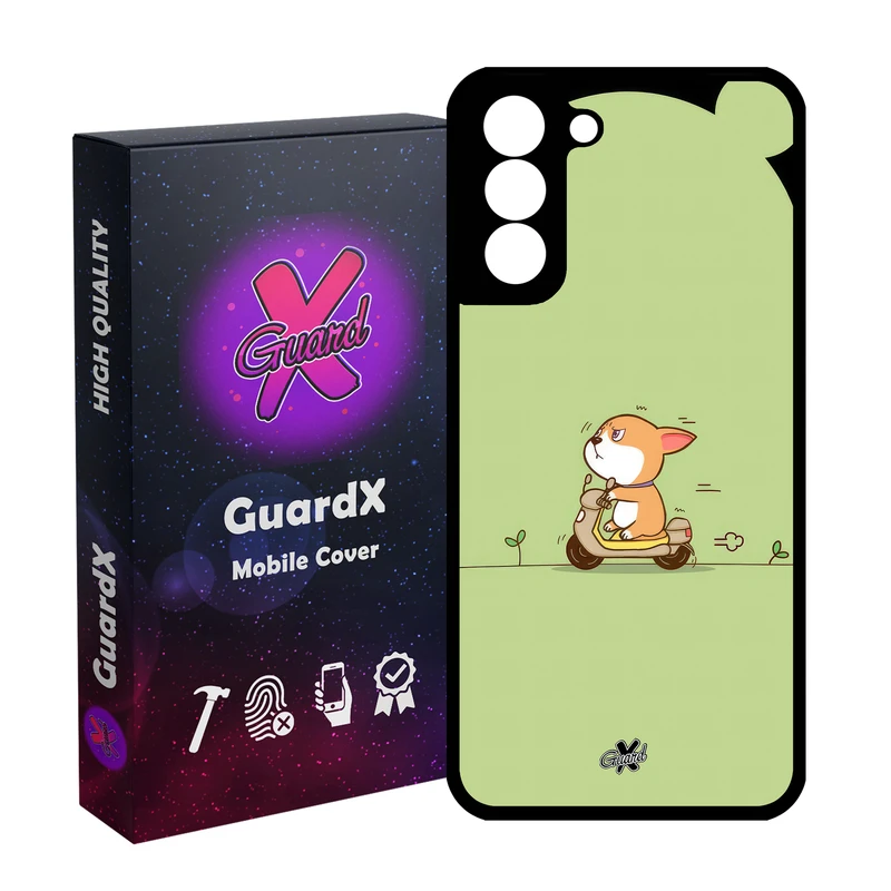 کاور گارد ایکس طرح سگ مدل Glass10660 مناسب برای گوشی موبایل سامسونگ Galaxy S21 FE