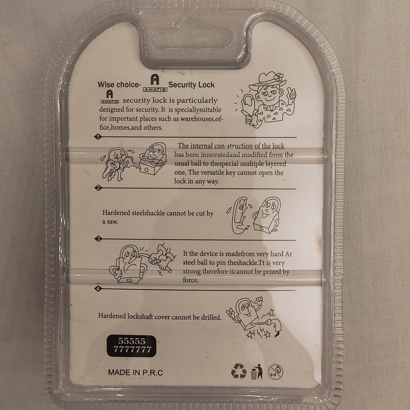 قفل آویز آماتیس کد 80MM