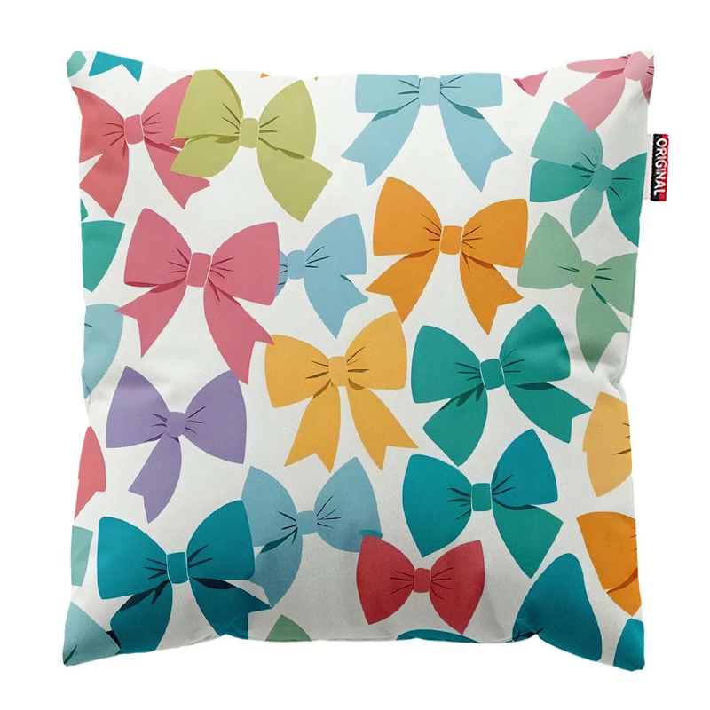  کوسن پاد آفرین طرح پاپیون رنگی کد 2085 سایز 30*30 سانتی متر