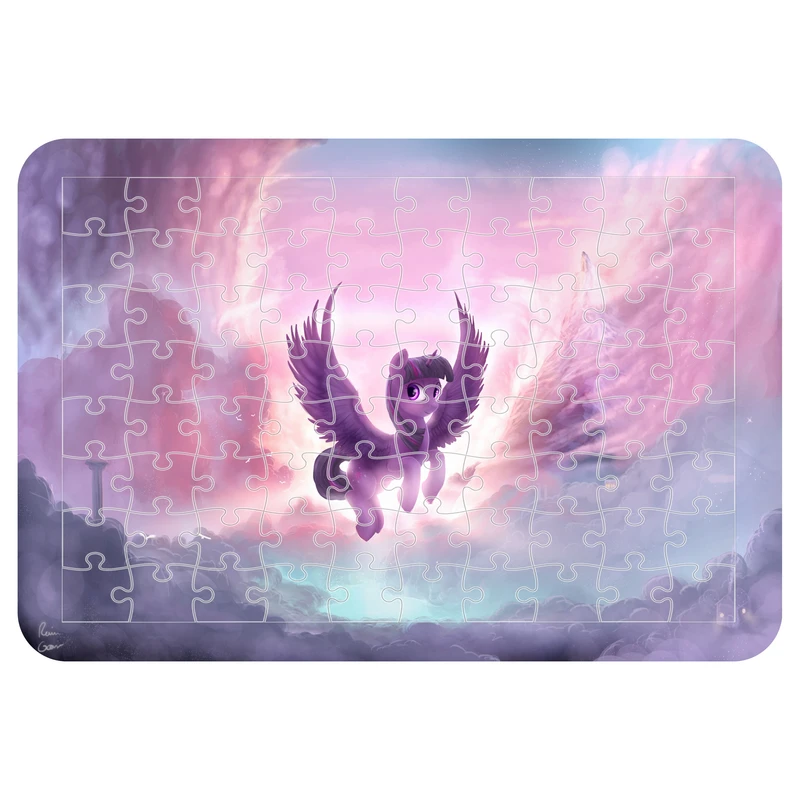 پازل 54 تکه اطلس آبی طرح کارتون یونیکورن  مدل P1686