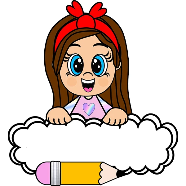 استیکر پارچه و لباس پاد آفرین طرح دختر و مدرسه کد 1468