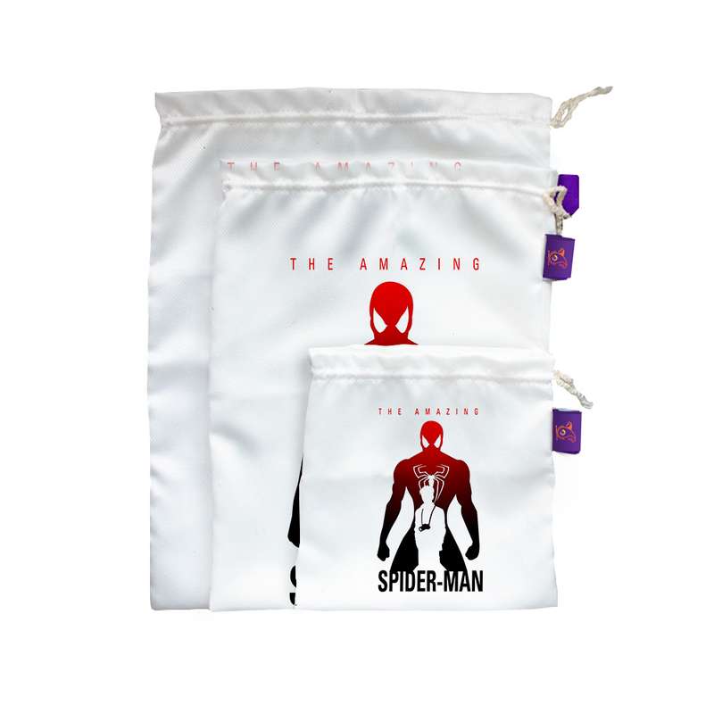 کیسه نان و سبزی ترمه طراحان ایده مدل spider man کد cfp1365 مجموعه سه عددی