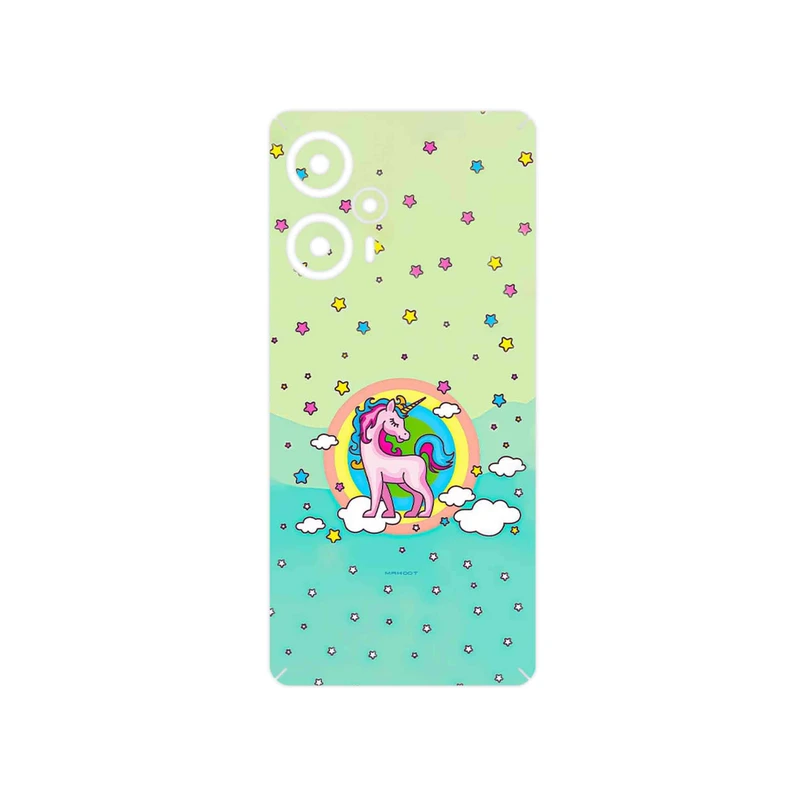 برچسب پوششی ماهوت مدل Rainbow unicorn adventure مناسب برای گوشی موبایل شیائومی Poco F5