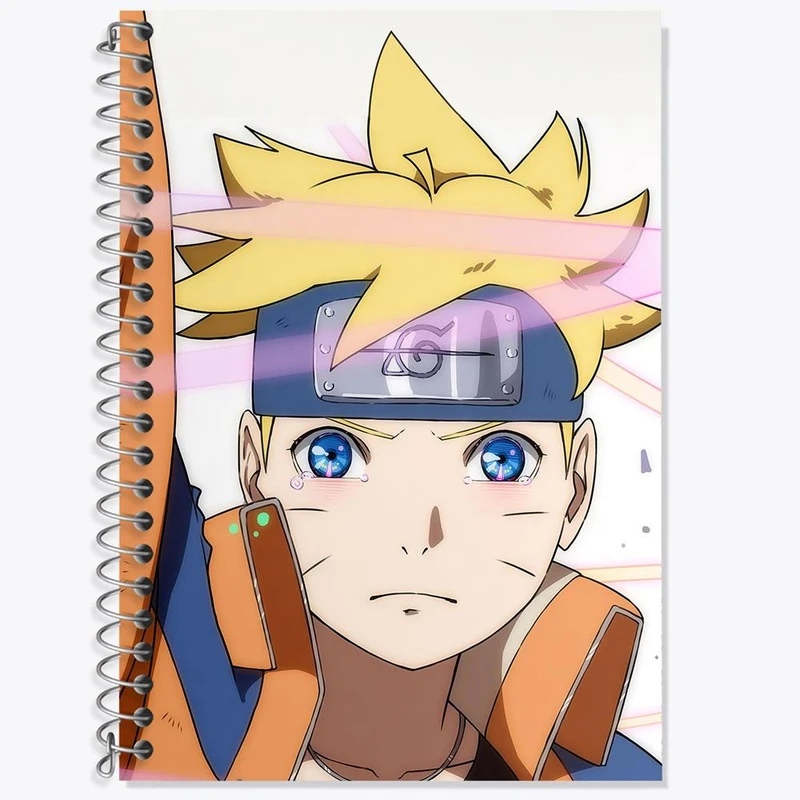 دفتر لغت 50 برگ خندالو مدل ناروتو ازوماکی انیمه بوروتو Boruto کد 15721