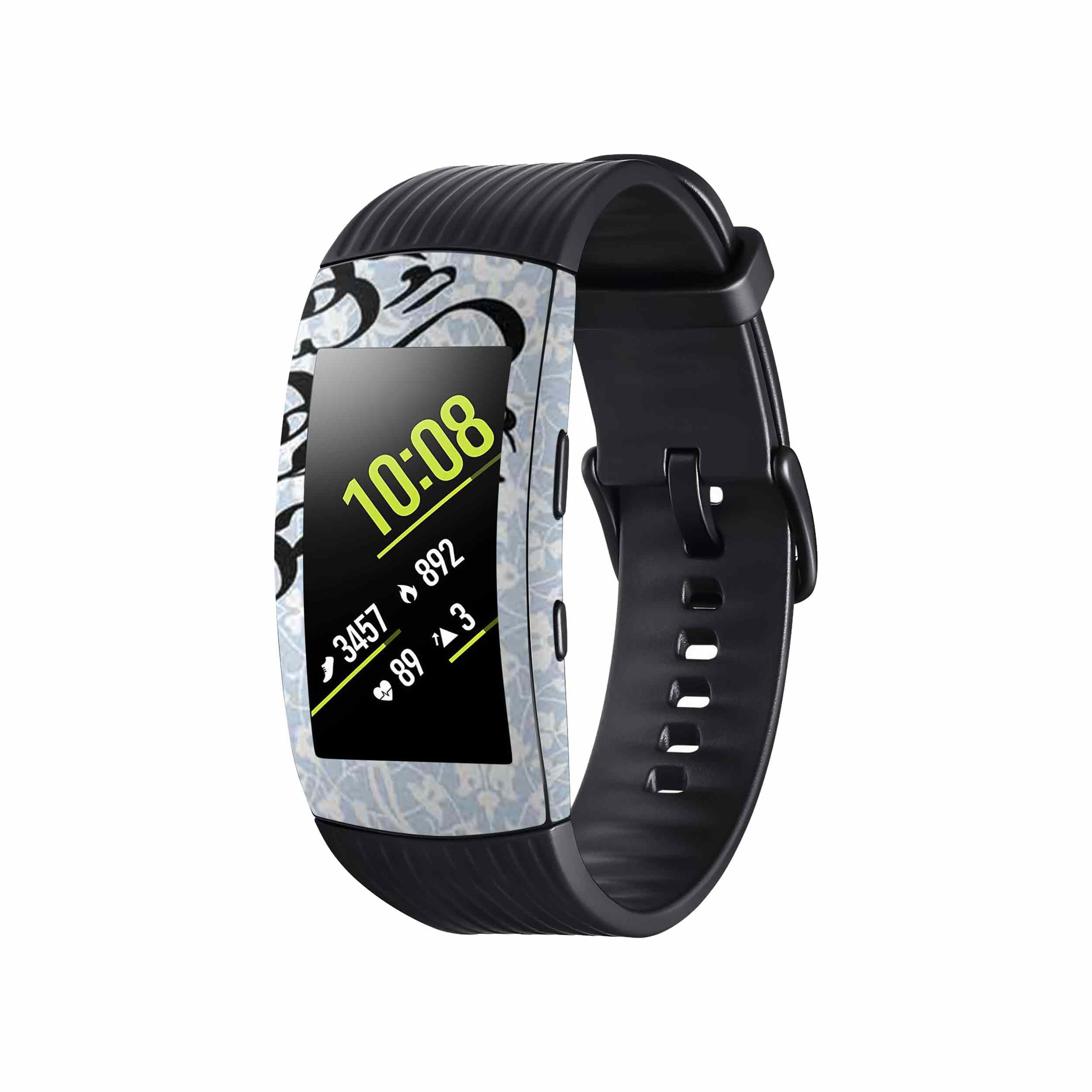 برچسب ماهوت طرح Nastaliq-4 مناسب برای ساعت هوشمند سامسونگ Galaxy Gear Fit 2 Pro