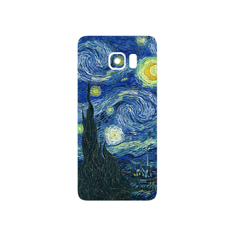 برچسب پوششی ماهوت مدل The Starry Night of van Gogh مناسب برای گوشی موبایل سامسونگ Galaxy S6 Edge