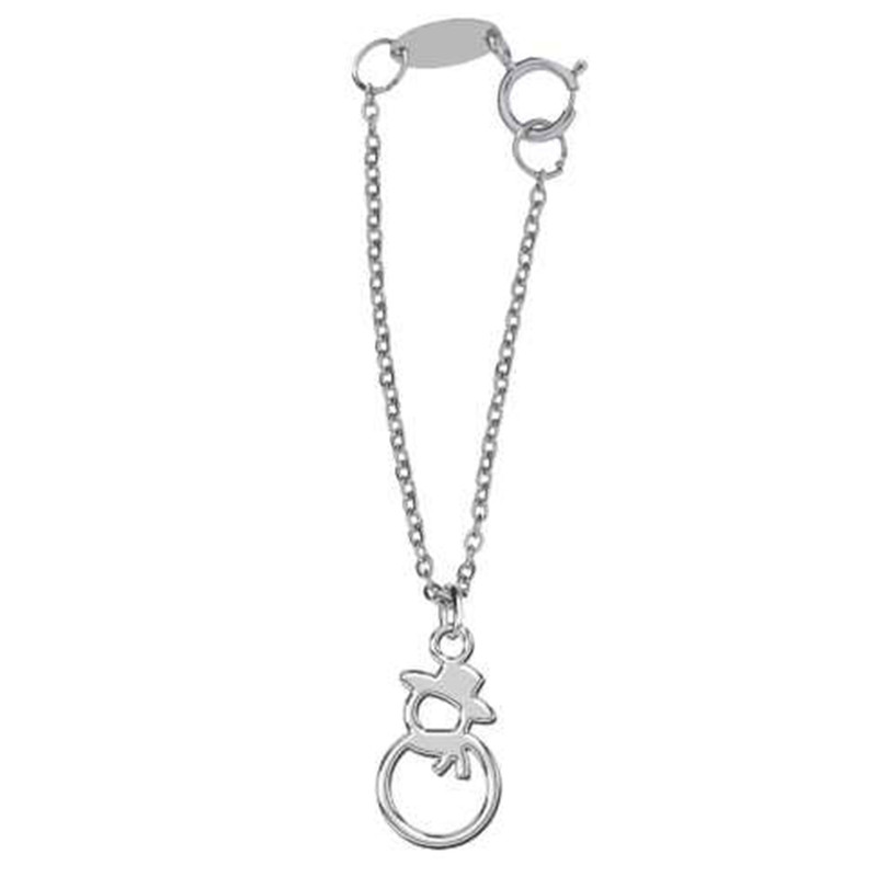 آویز ساعت نقره زنانه مدل آدم برفی آویز ساعت نقره زنانه مدل آدم برفی