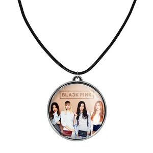 گردنبند خندالو مدل گروه بلک پینک Black Pink کد 28082802
