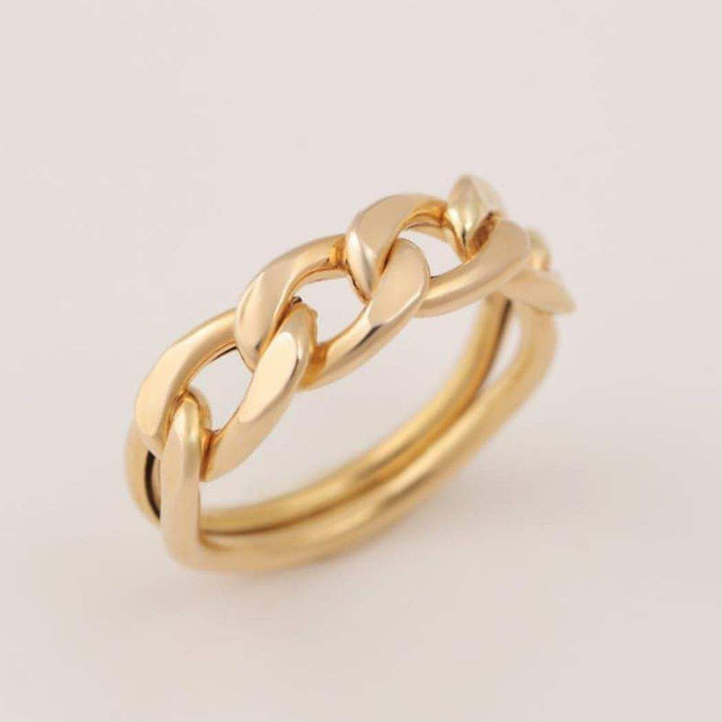 انگشتر طلا 18 عیار زنانه با طرح کارتیه مایا ماهک مدل MR0258 سایز 56