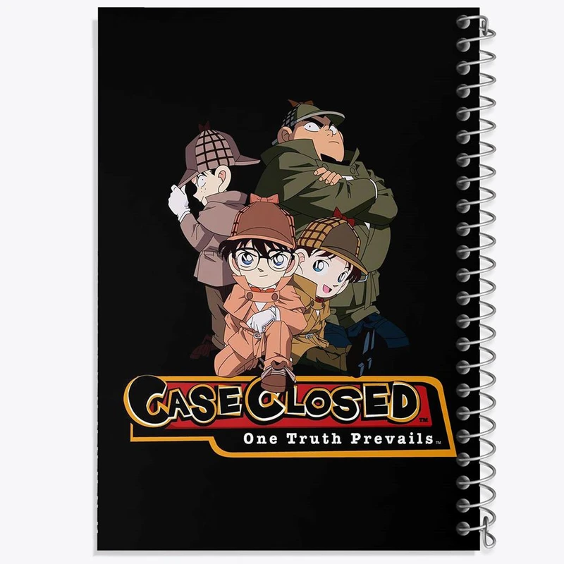 دفتر ژورنال نویسی 50 برگ خندالو مدل نقطه ای طرح انیمه کارآگاه کونان کد 27552