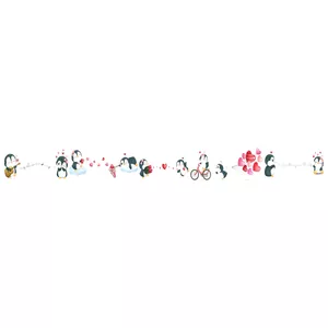 استیکر دیواری کودک مدل پنگوئن ها 