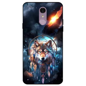  Megafone Wolf and Dream Catcher 8005 Cover For LG Q7 / Q7 Plus