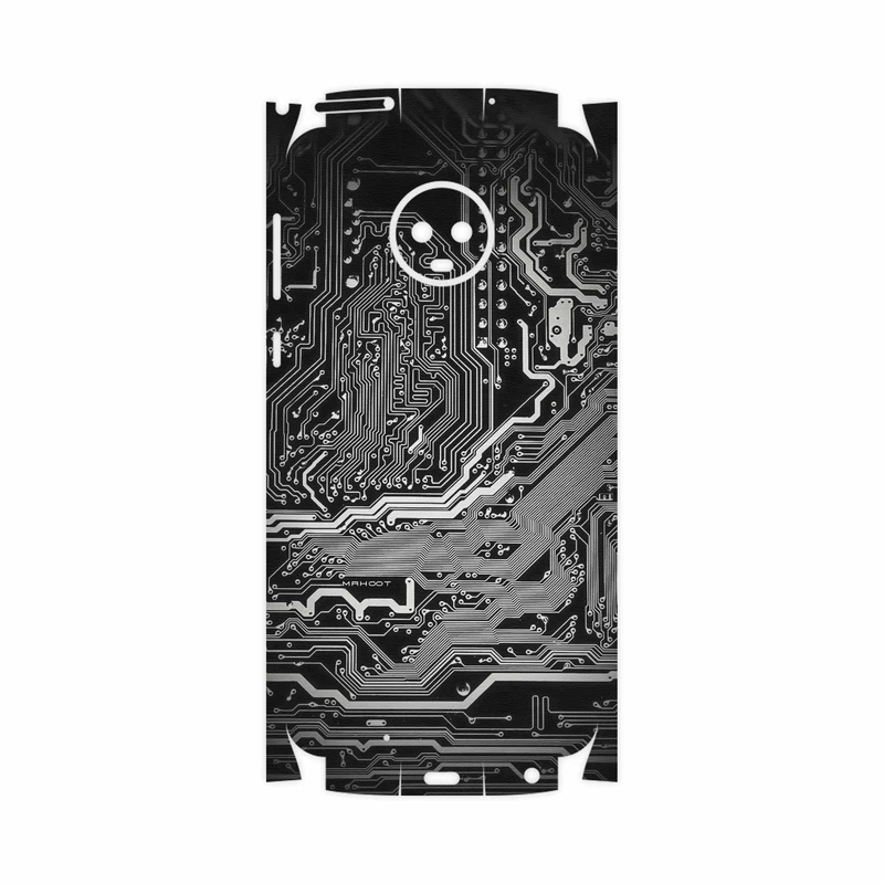 برچسب پوششی ماهوت مدل Black Printed Circuit Board-FullSkin مناسب برای گوشی موبایل موتورولا Moto G6