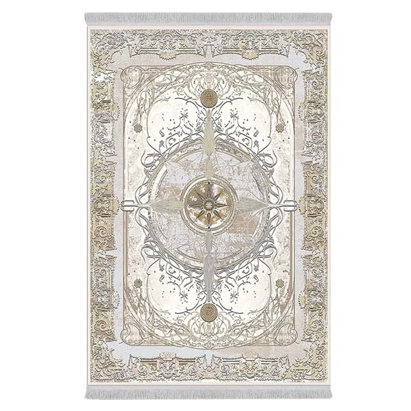 فرش پارچه‌ای دفه مدل فرشینه طرح مدرن کد 443