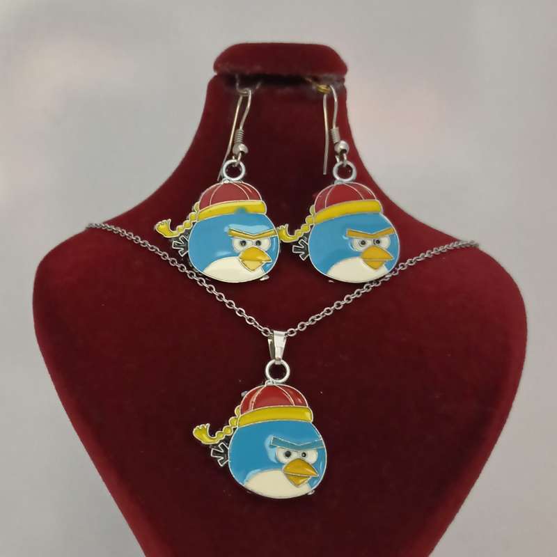 نیم ست دخترانه سلین کالا مدل پرندگان خشمگین ce-nimba14