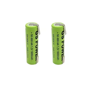 باتری قلمی قابل شارژ جی اس پاور مدل GS-1800mAh بسته دو عددی