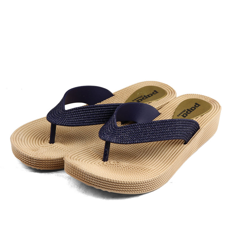 دمپایی لاانگشتی زنانه پاپا مدل ترمه پلاس کد 02