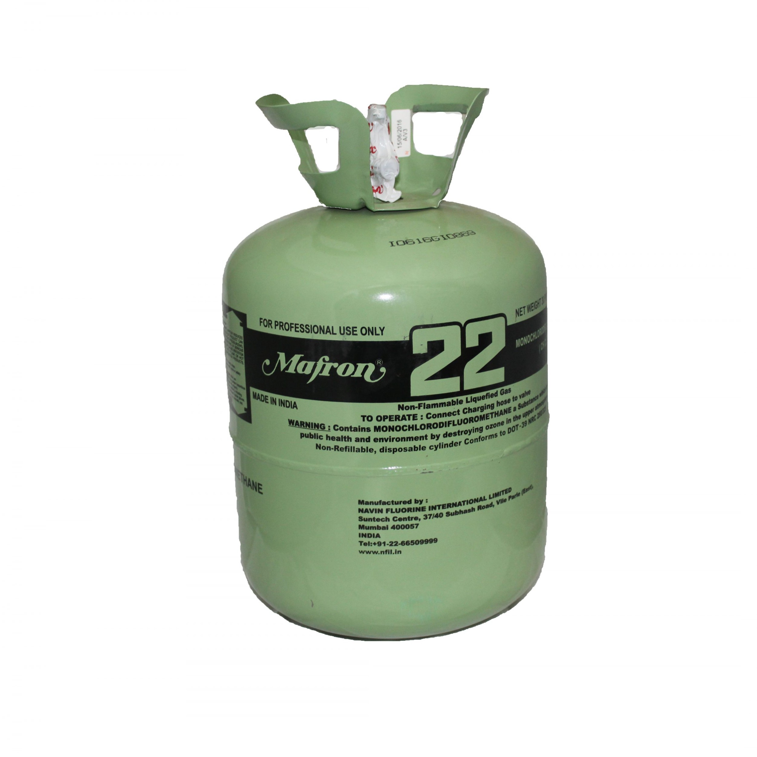 گاز کمپرسور مافرون کد R22 حجم 13.6 کیلوگرم