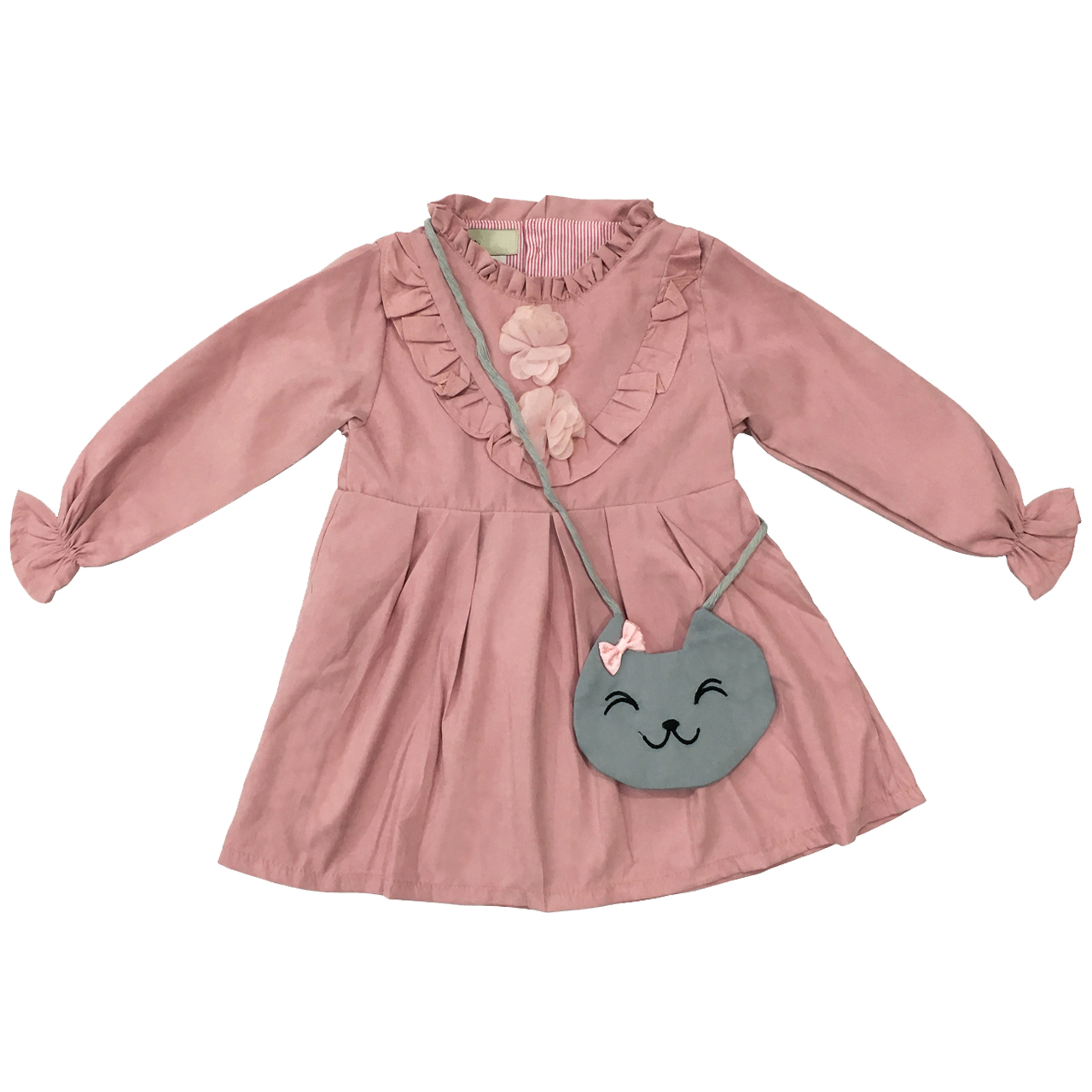 پیراهن دخترانه کد 0008 رنگ صورتی