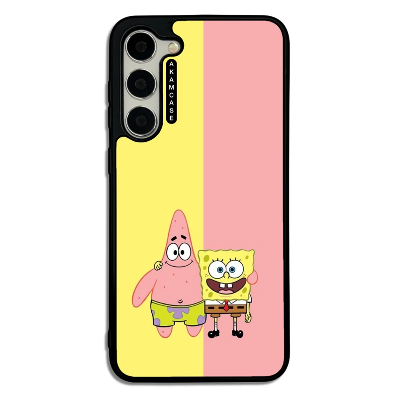 کاور آکام مدل AMC-WSGS23P-SPONGE BOB6 مناسب برای گوشی موبایل سامسونگ Galaxy S23 Plus