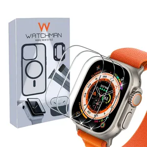محافظ صفحه نمایش شیشه ای واچ من مدل SH-WM مناسب برای ساعت هوشمند T800 ULTRA / T900 ULTRA / T1000 ULTRA / HK8 PRO / HK8 PRO MAX بسته سه عددی
