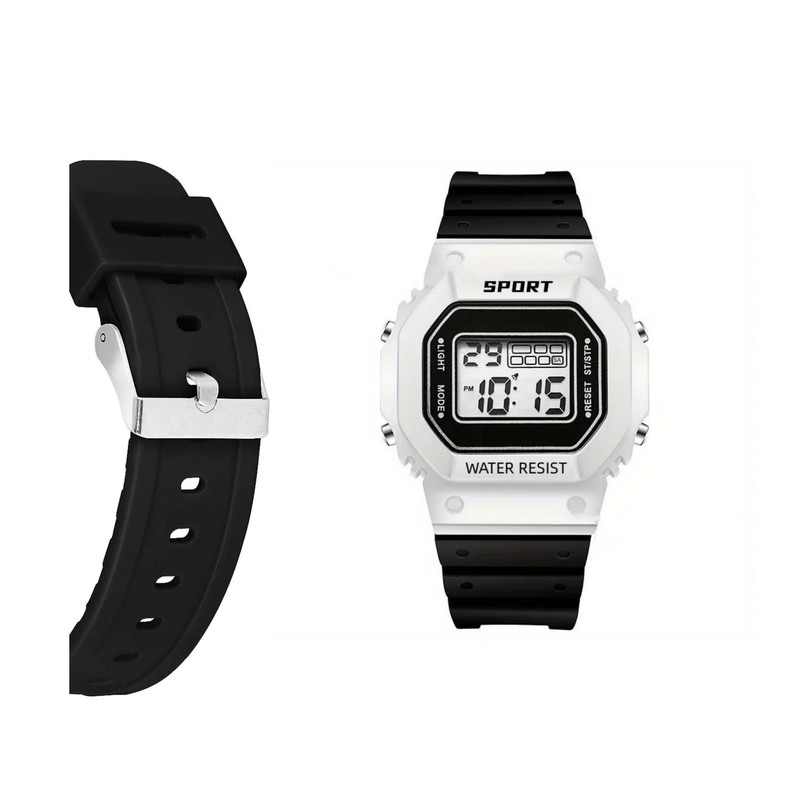 ساعت مچی دیجیتال مدل کرنوگراف بند سیلیکونی کد 5 ساعت مچی دیجیتال مدل کرنوگراف بند سیلیکونی کد 5