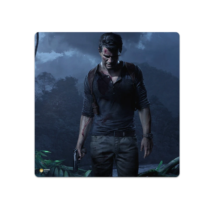 ماوس پد هومرو مدل NX651 طرح بازی Uncharted سایز 40x40 سانتی‌متر
