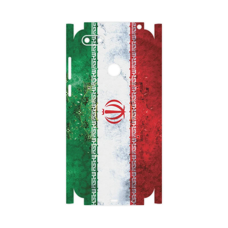 برچسب پوششی ماهوت مدل IRAN-Flag-FullSkin مناسب برای گوشی موبایل موتورولا Moto E6 Play