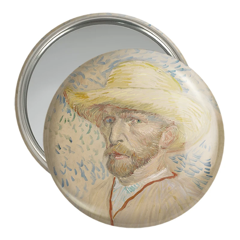 آینه جیبی خندالو مدل سلف پرتره ونسان ونگوگ (Van Gogh) کد 36811